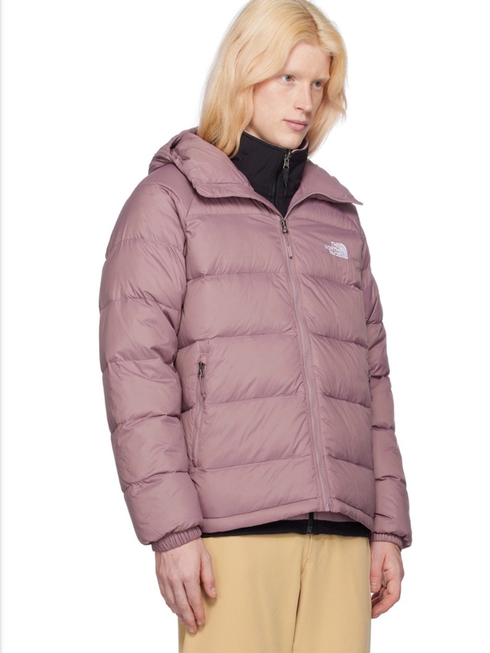 The North Face Women's Dusty Mauve Hooded Puffer Jacket